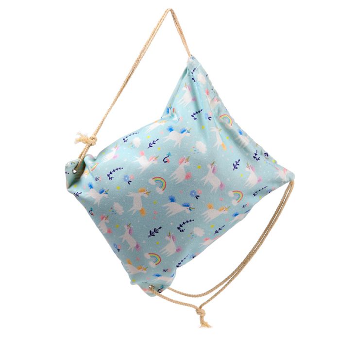 Unicorn Magic Canvas Drawstring Bag