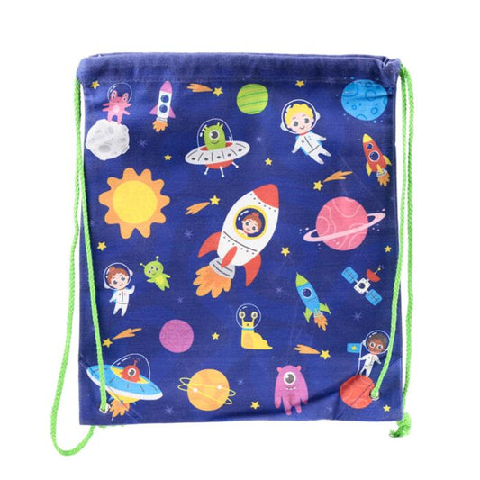 Space Cadet Canvas Drawstring Bag