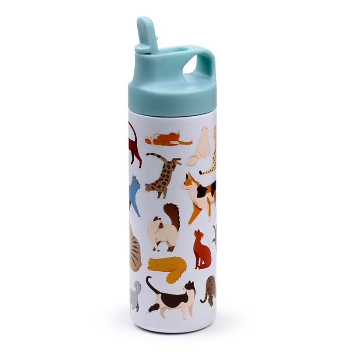 Feline Fine Cats Hot & Cold Flip Top Drinks Bottle