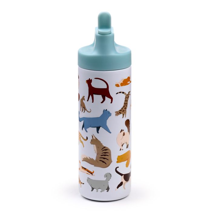 Feline Fine Cats Hot & Cold Flip Top Drinks Bottle