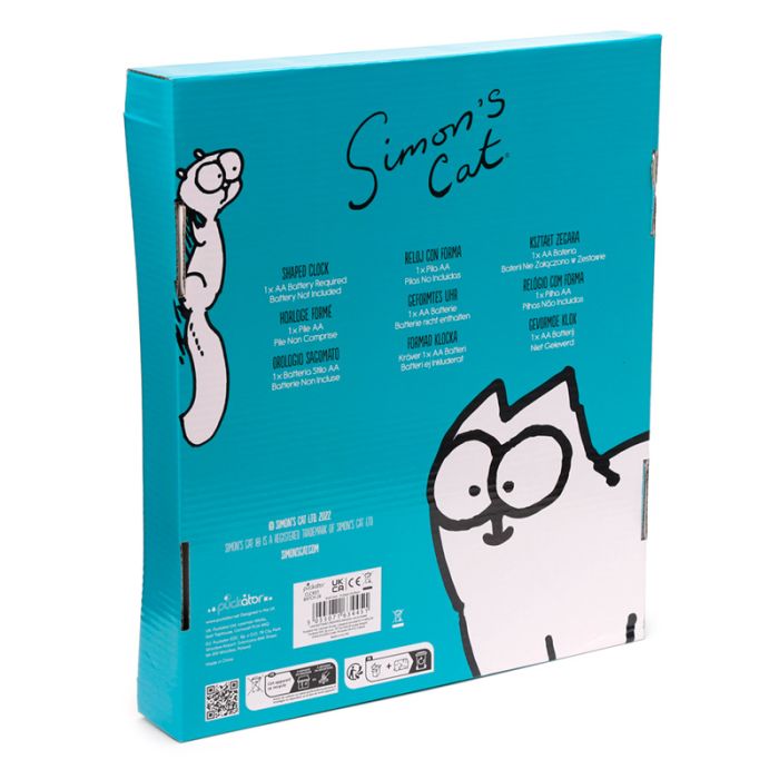 Simon's Cat Shaped Clock