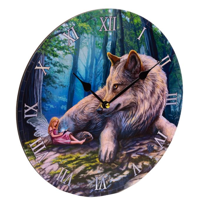 Lisa Parker Fairy Stories Fairy & Wolf Picture Clock