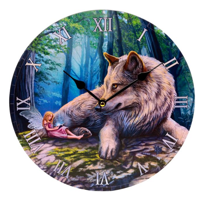 Lisa Parker Fairy Stories Fairy & Wolf Picture Clock