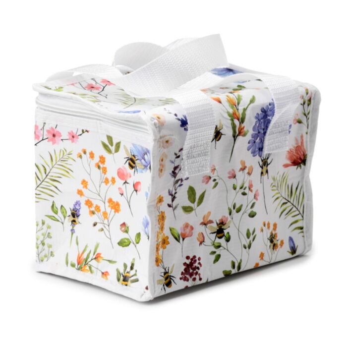 Puckator floral lunch bag reusable insulated picnic cooler