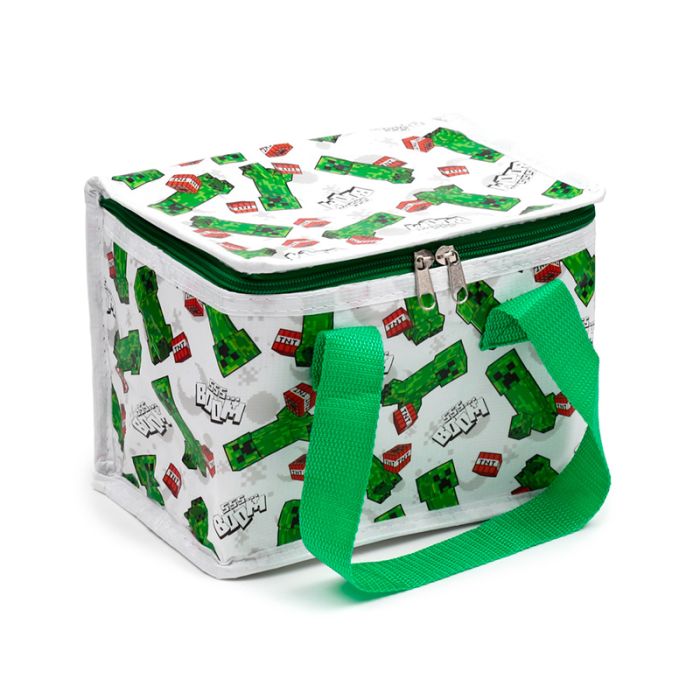 Minecraft Creeper and TNT RPET Insulated Lunch Bag