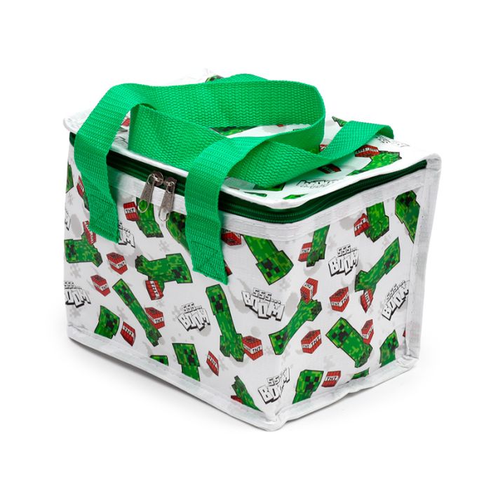 Minecraft Creeper and TNT RPET Insulated Lunch Bag