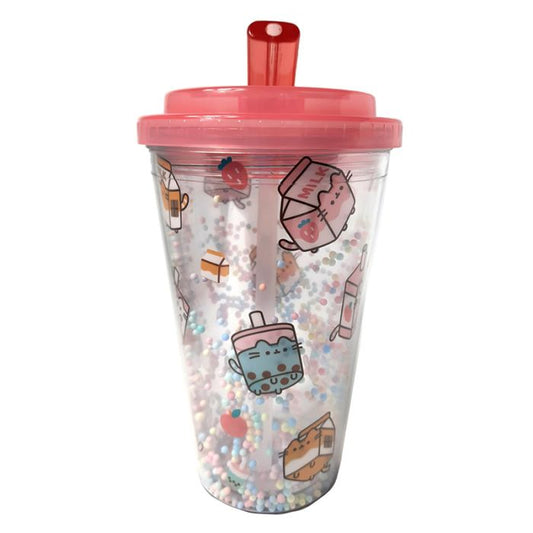 Shatterproof Pusheen Sips Double Walled Cup & Straw