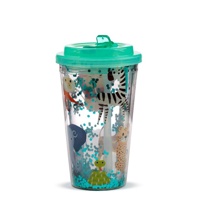 Shatterproof Zooniverse Double Walled Cup & Straw