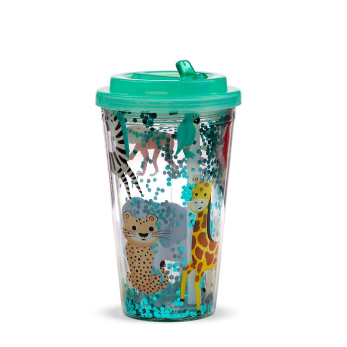 Shatterproof Zooniverse Double Walled Cup & Straw