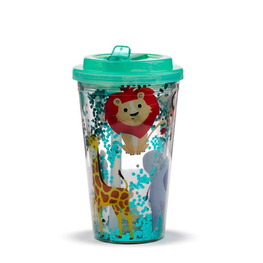 Shatterproof Zooniverse Double Walled Cup & Straw