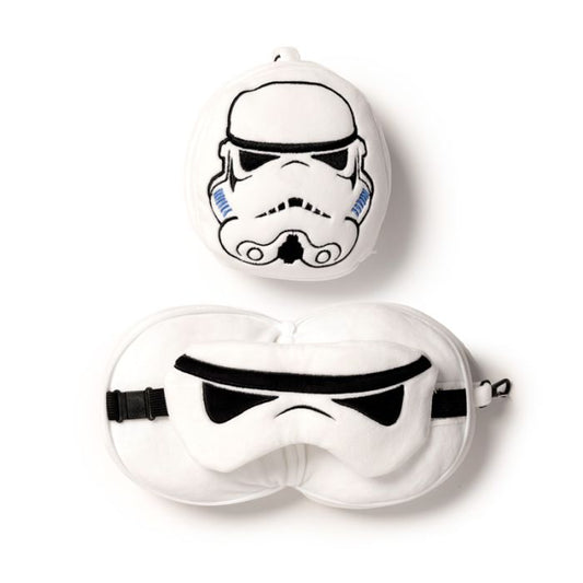 Relaxeazzz The Original Stormtrooper Shaped Plush Travel Pillow & Eye Mask