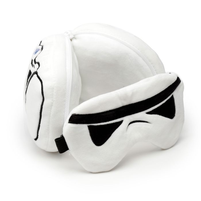 Relaxeazzz The Original Stormtrooper Shaped Plush Travel Pillow & Eye Mask