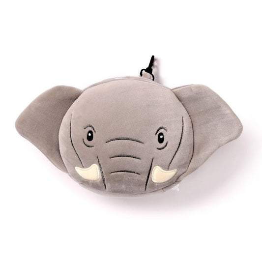 Relaxeazzz Elephant Plush Travel Pillow & Eye Mask