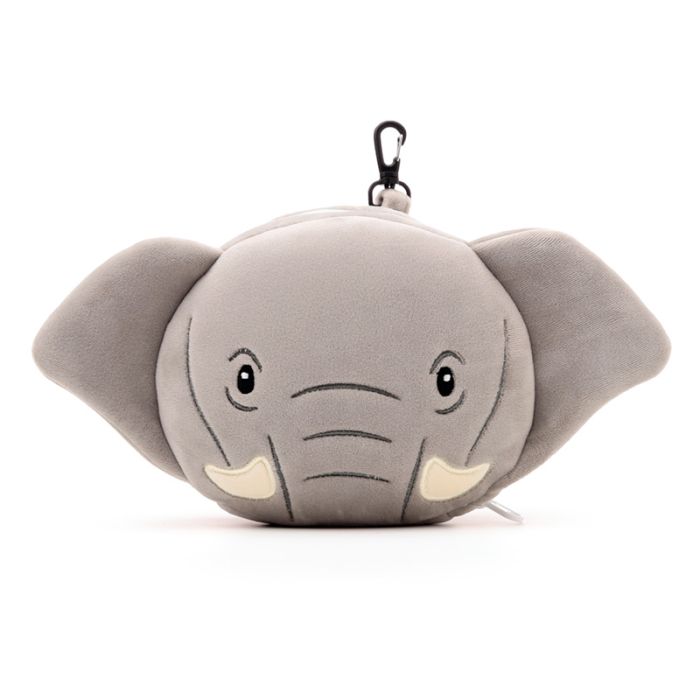 Relaxeazzz Elephant Plush Travel Pillow & Eye Mask