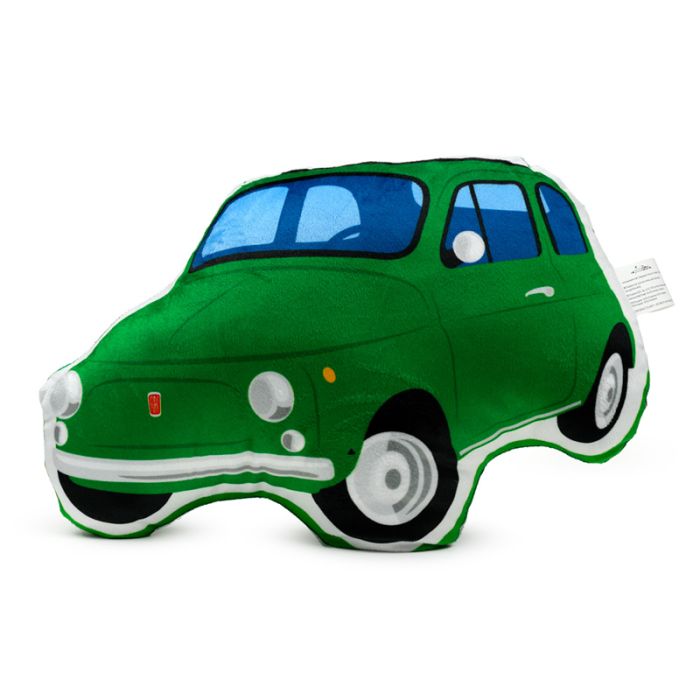 Fiat 500 Green Shaped Plush Cushion