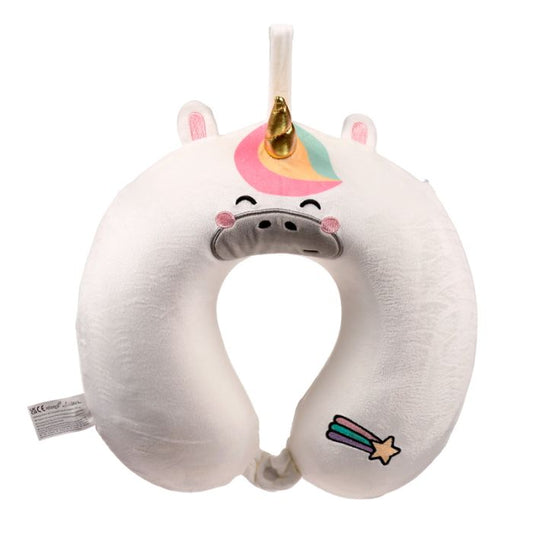 Relaxeazzz Astra the Unicorn Adoracorns Plush Memory Foam Travel Pillow