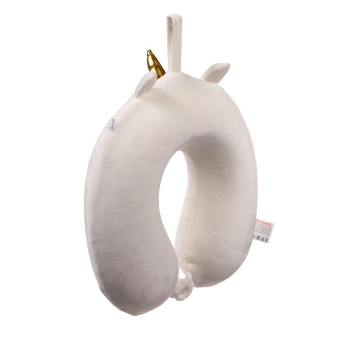 Relaxeazzz Astra the Unicorn Adoracorns Plush Memory Foam Travel Pillow