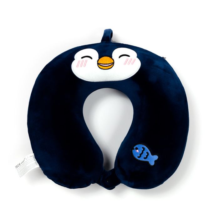 Relaxeazzz Nico the Penguin Adoramals Plush Memory Foam Travel Pillow