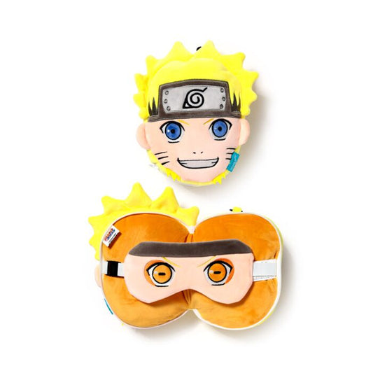 Relaxeazzz Naruto Plush Travel Pillow & Eye Mask front view