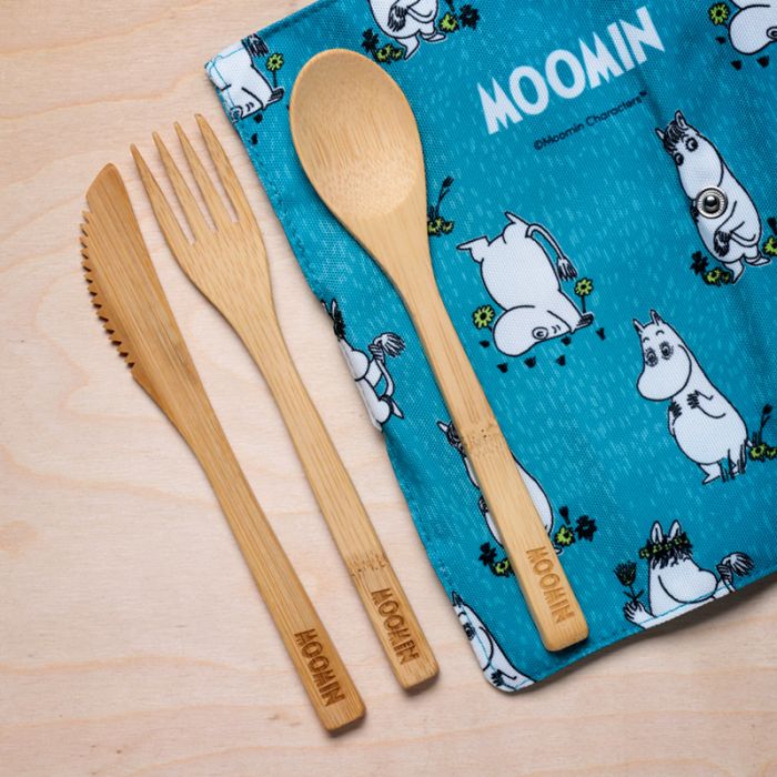 Moomin 100% Natural Bamboo Cutlery 6 Piece Set