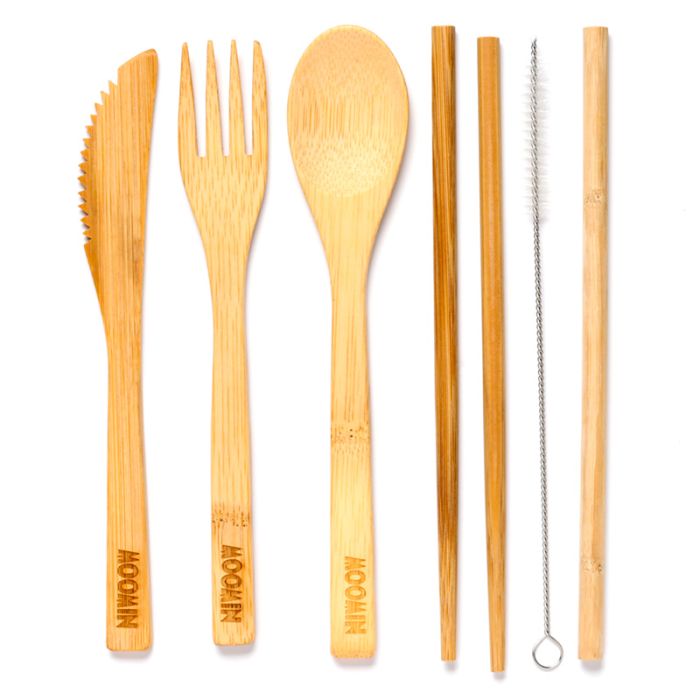 Moomin 100% Natural Bamboo Cutlery 6 Piece Set