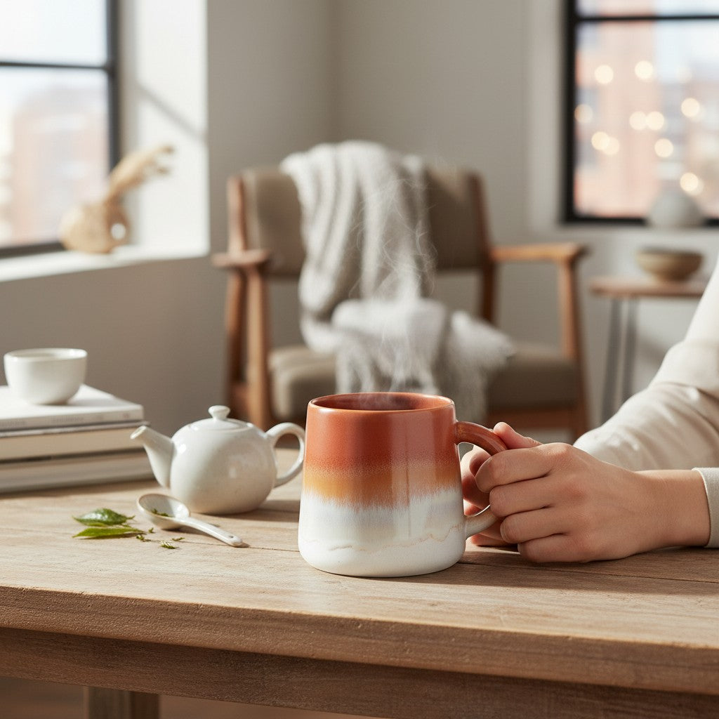 Sass & Belle Mojave Terracotta Mug – 360ml Stoneware