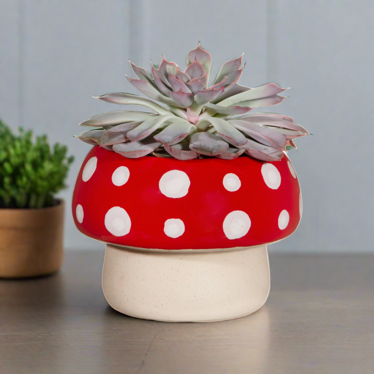 Red Mushroom Large Planter