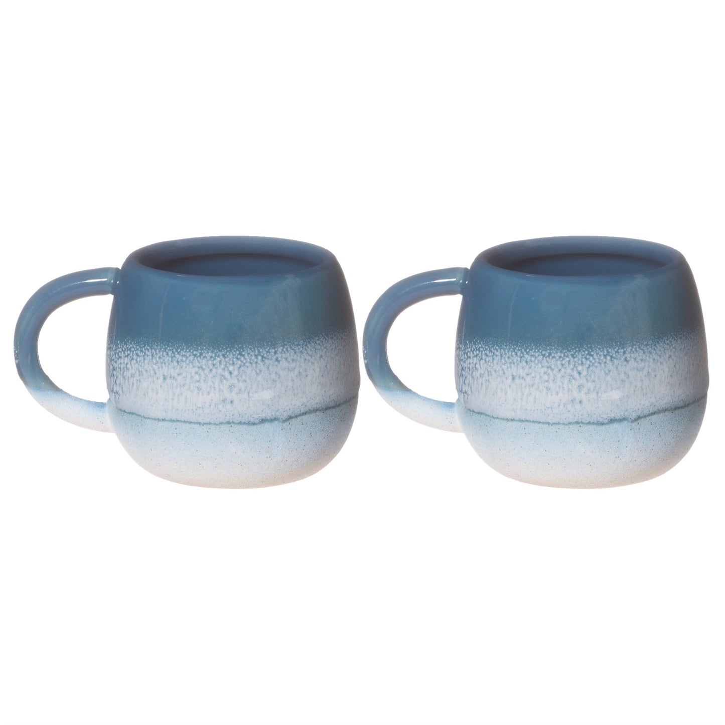 Mojave Glaze Blue Espresso Mugs - Set of 2