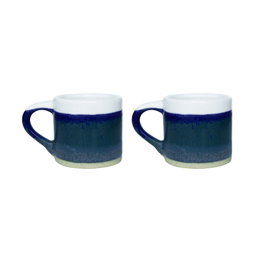 Set of 2 Marlowe Blue Espresso Mugs
