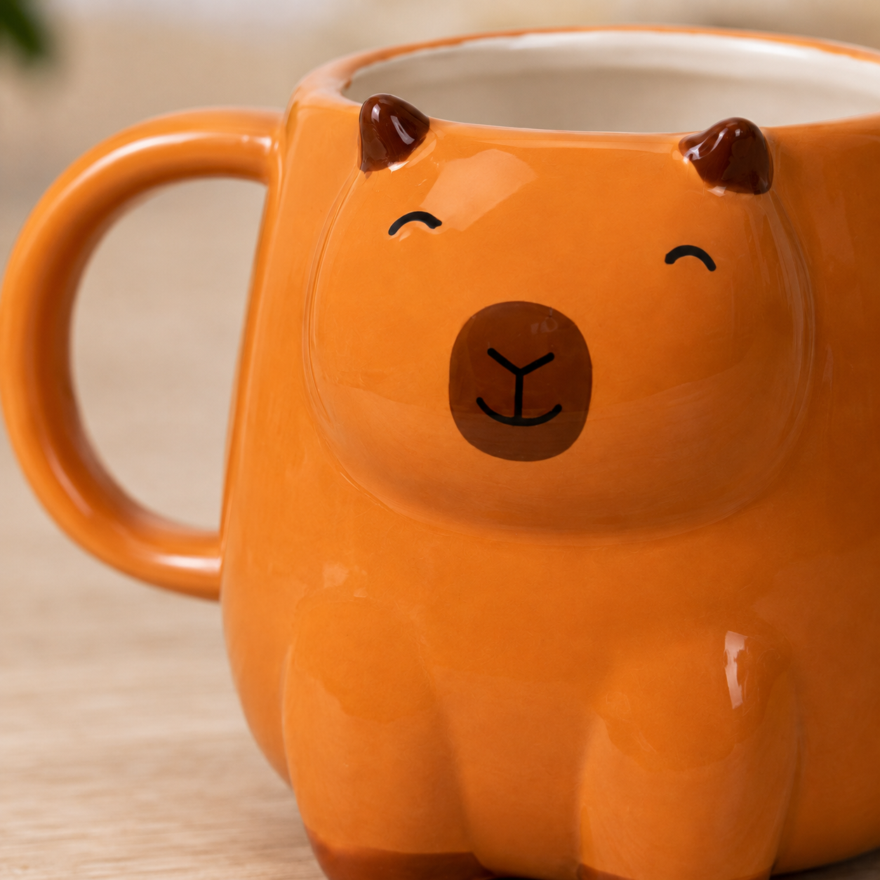 Sass & Belle Capybara Shaped Mug – 380ml Cute Animal Gift Mug
