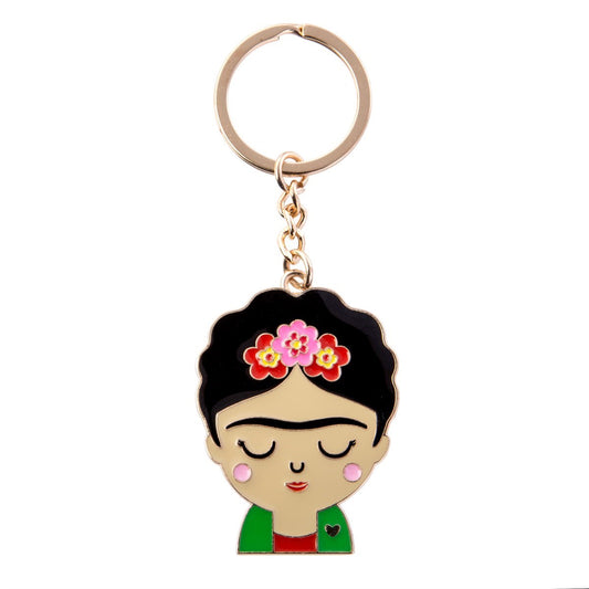 Frida Khalo Enamel Keyring