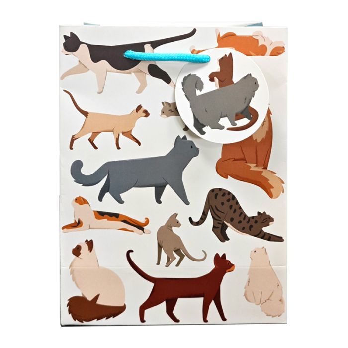 Feline Fine Cats Gift Bag Extra Large