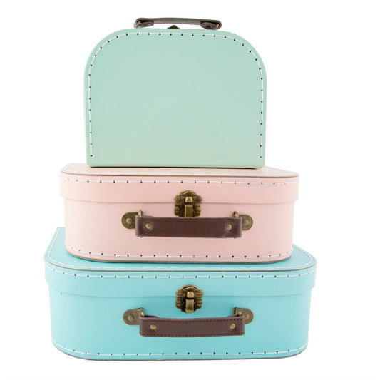 Set of 3 Pastel Retro Suitcases