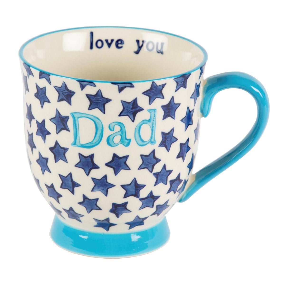 Blue Bohemian Stars Dad Mug