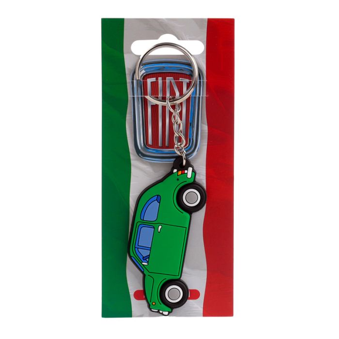 Fiat 500 Green Keyring