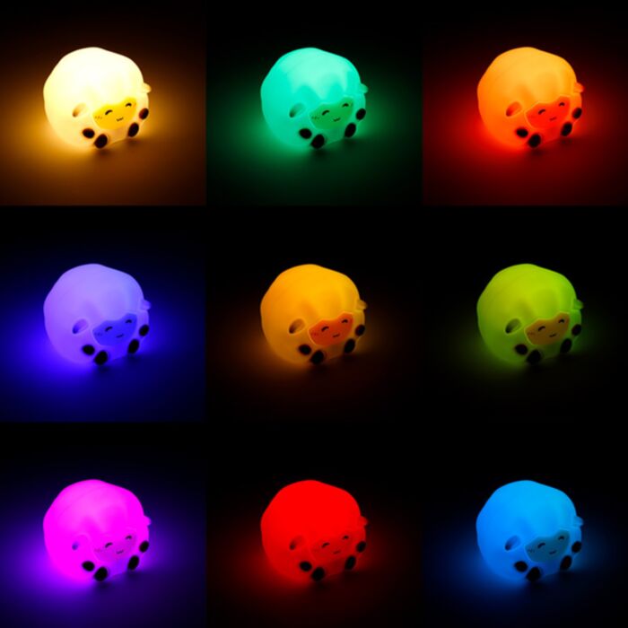 Rechargeable silicone sheep night light for nursery