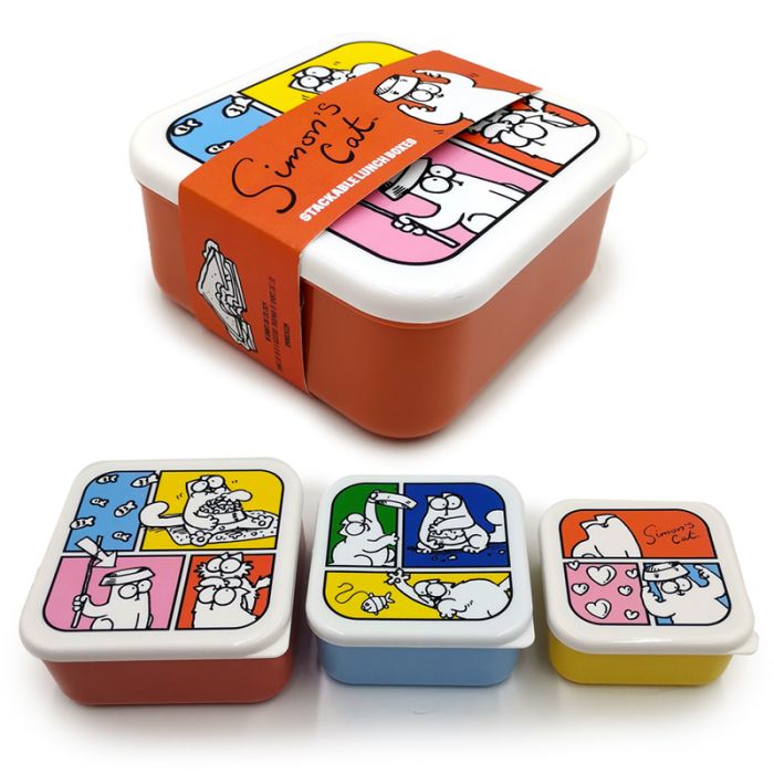 Simon's Cat Set of 3 Lunch Boxes