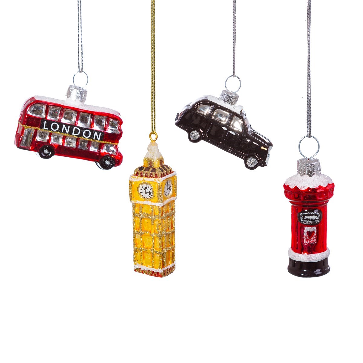 London Mini Bauble Set