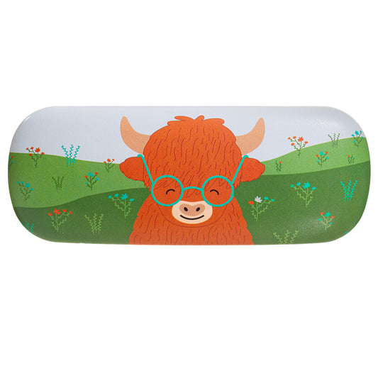 Highland Cow Glasses Case