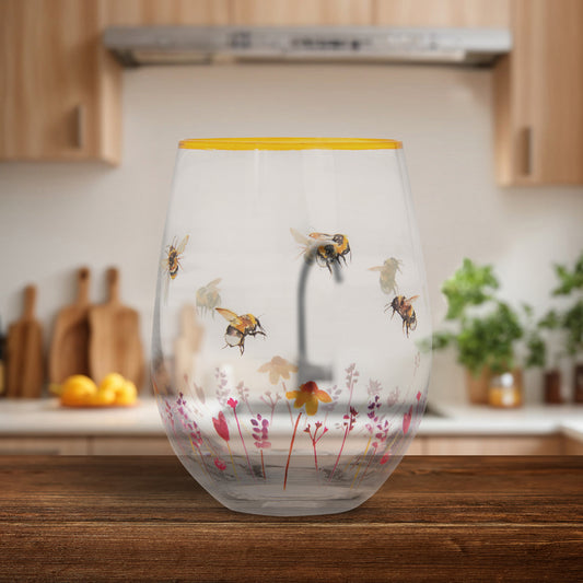 The Leonardo Collection Busy Bees Stemless Gin & Cocktail Glass