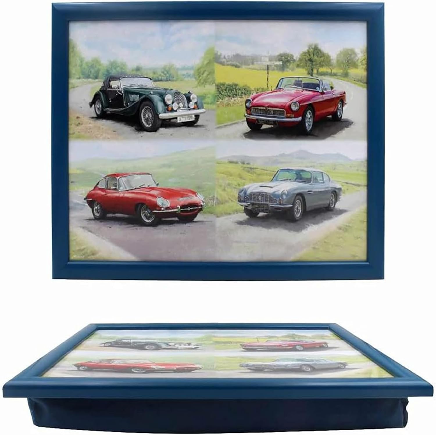 Lesser and Pavey Classic Cars lap tray with cushion bean bag base