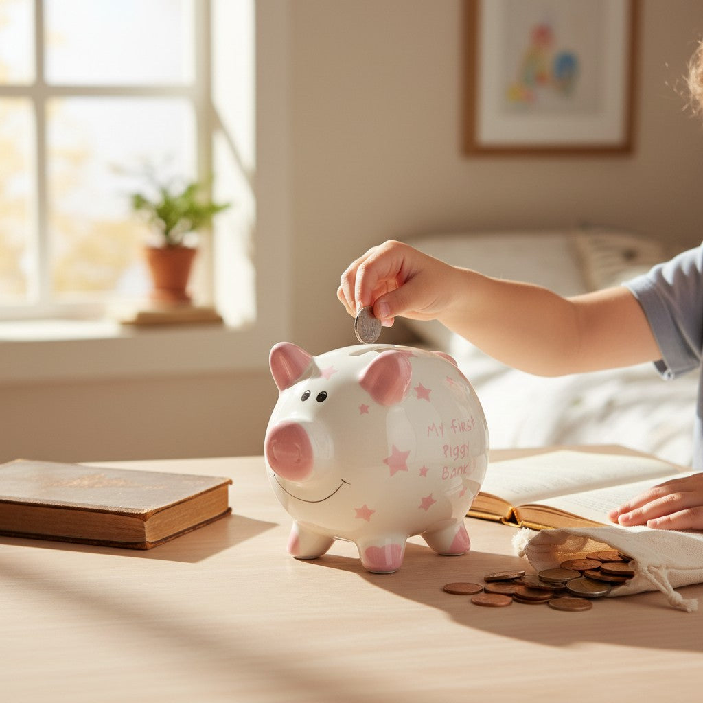Lesser & Pavey My First Pink Piggy Coin Bank