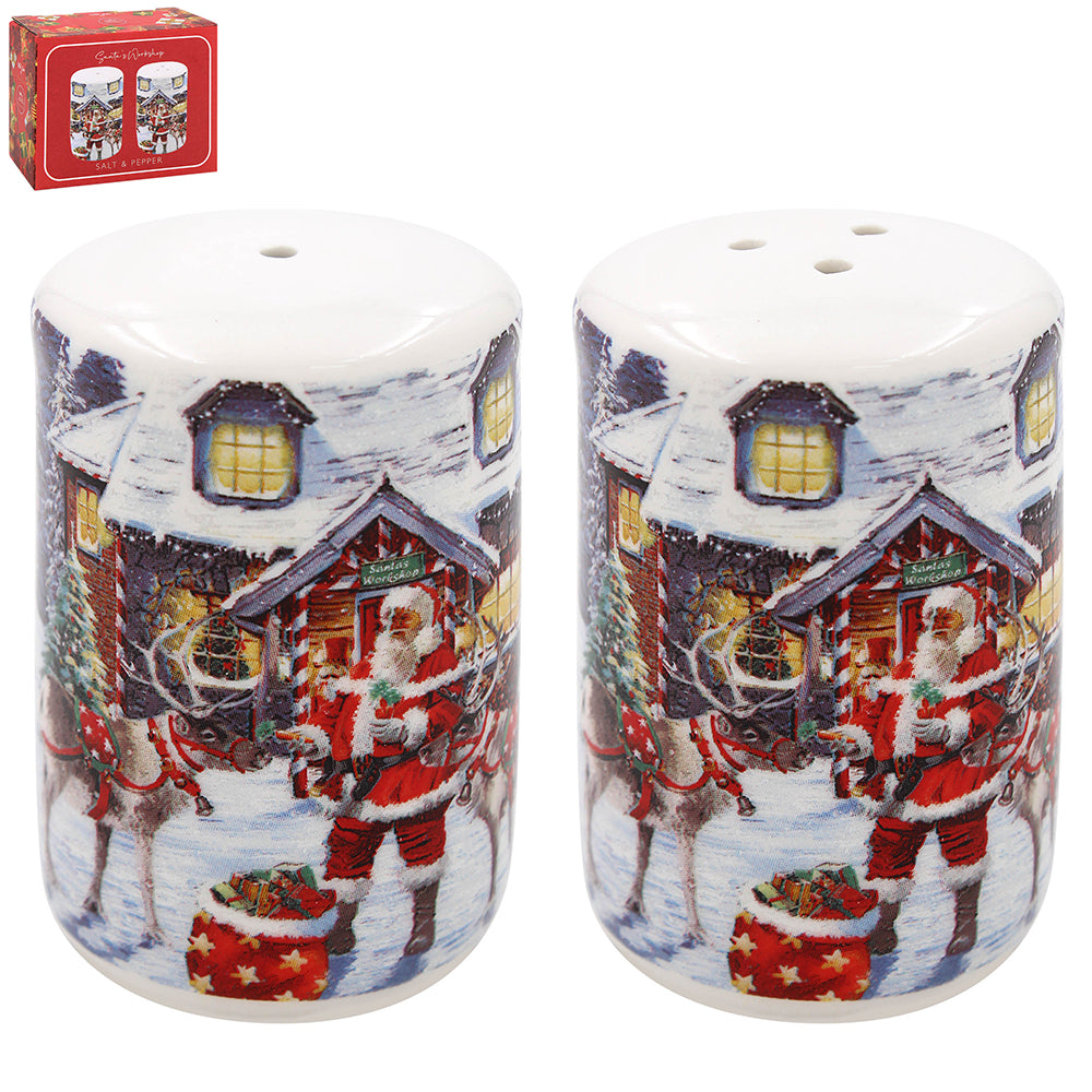 Santa's Workshop Salt and Pepper Shakers