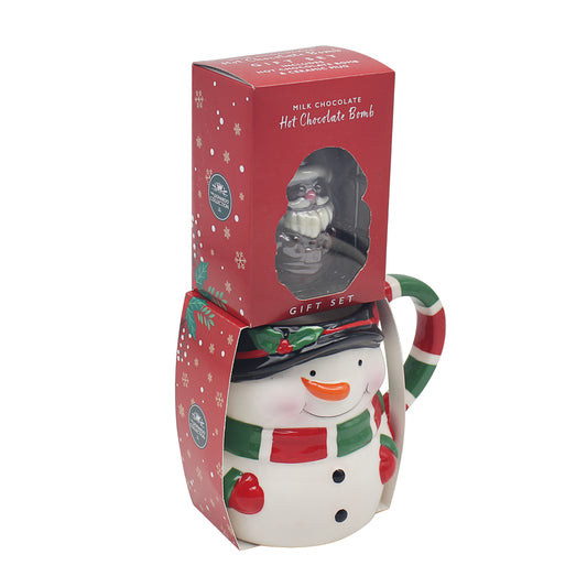 Snowman Mug and Chocolate Bomb Gift Set