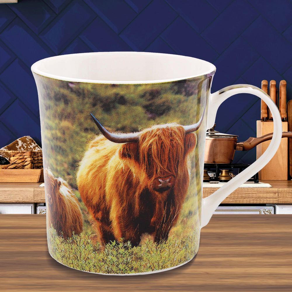 Highland Cow Fine China Mug