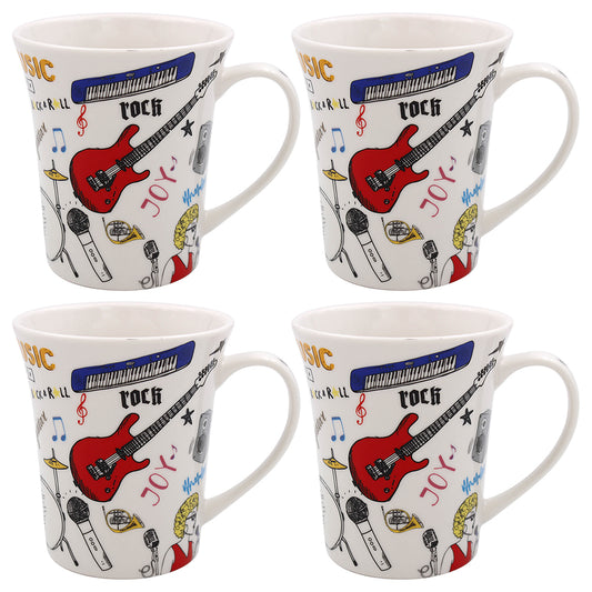 Lesser and Pavey musical mugs set of 4 fine china coffee mugs