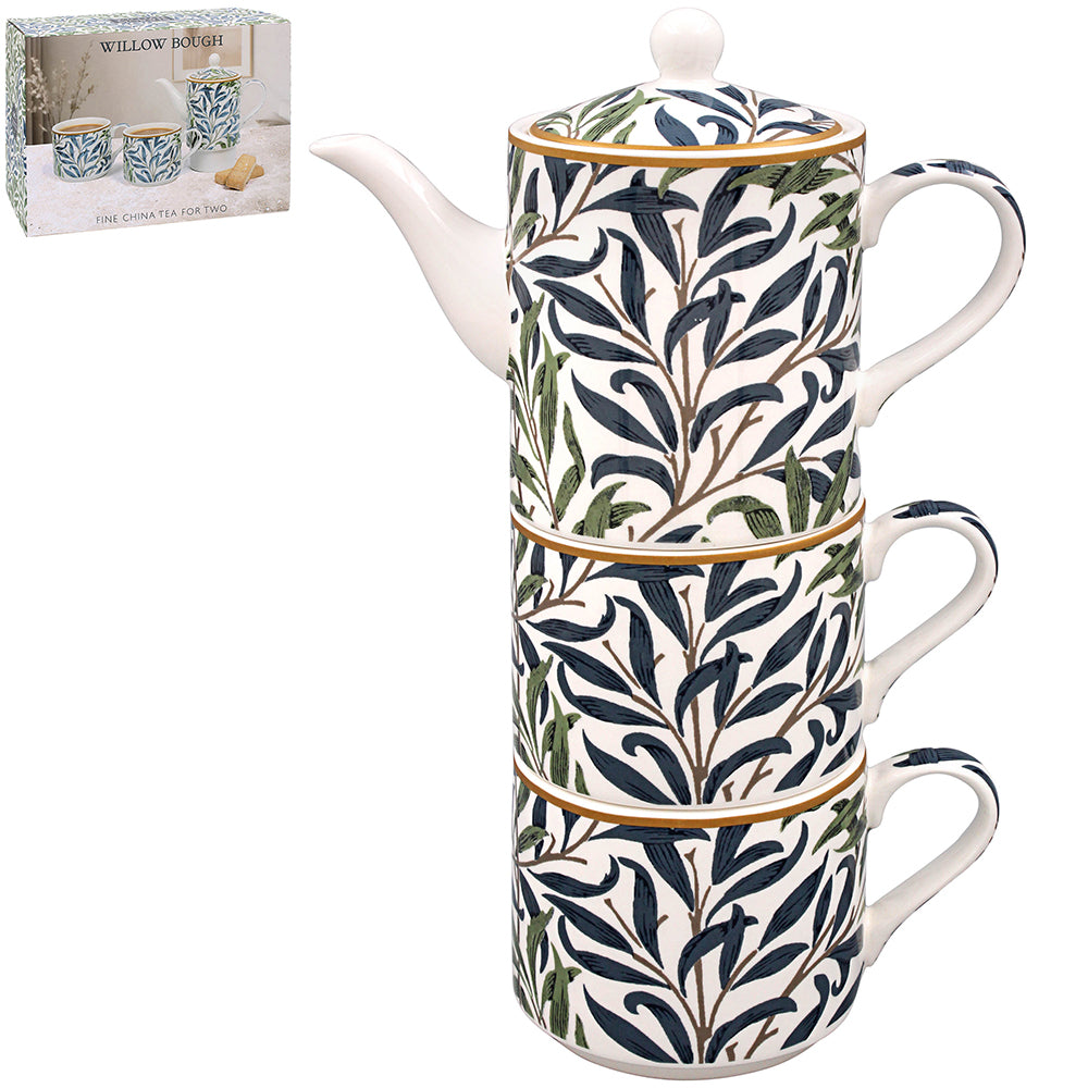 William Morris Willow Bough Tea Set for Two