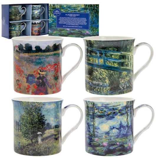 Claude Monet Mugs Set of 4