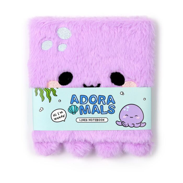 Adoramals Octopus Plush Fluffies Notebook