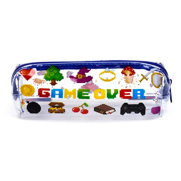 Game Over Clear Pencil Case